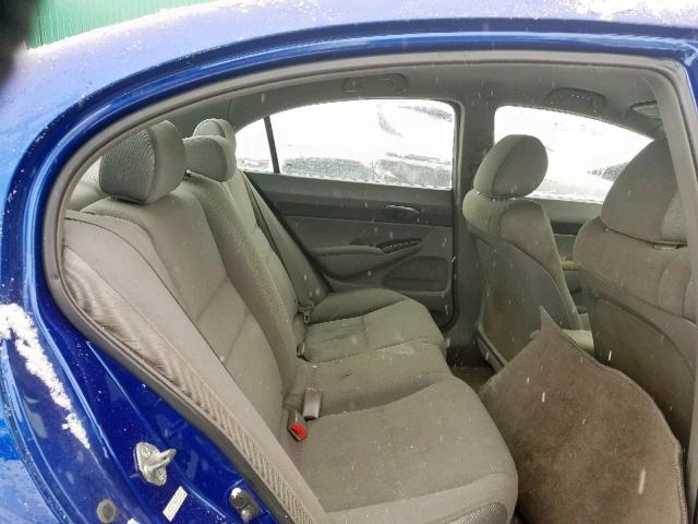 2HGFA15327H008088 - 2007 HONDA CIVIC DX BLUE photo 6