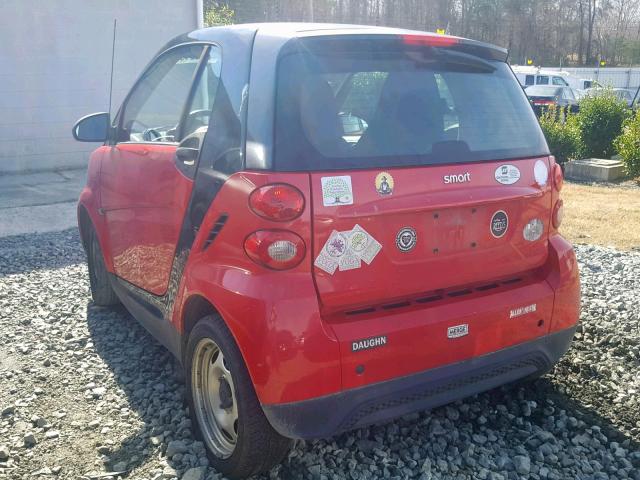 WMEEJ3BA0DK653059 - 2013 SMART FORTWO PUR RED photo 3