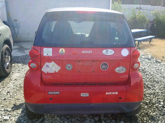 WMEEJ3BA0DK653059 - 2013 SMART FORTWO PUR RED photo 6