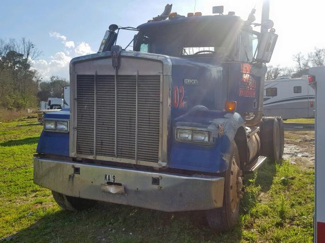 2XKWD29X8JM510213 - 1988 KENWORTH CONSTRUCTI BLUE photo 2