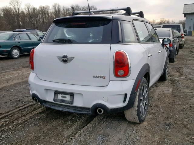 WMWZC5C53BWH99498 - 2011 MINI COOPER S C WHITE photo 4