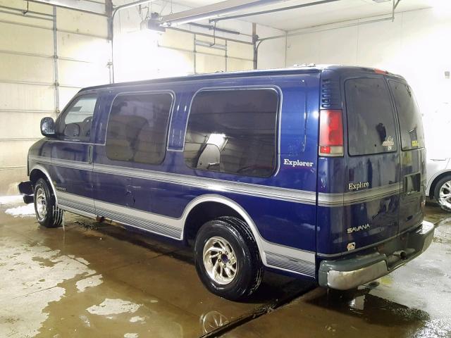 1GDFG15R5Y1191922 - 2000 GMC SAVANA RV BLUE photo 3