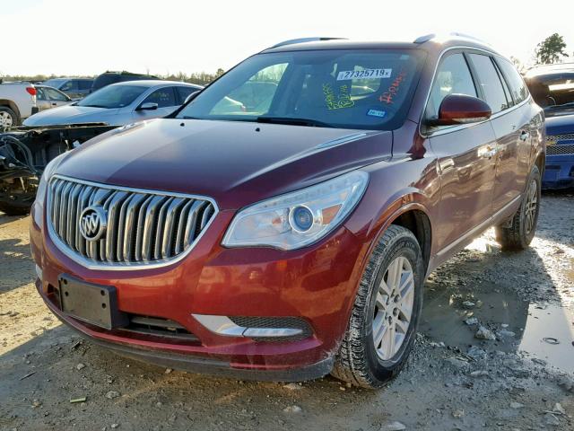 5GAKRAKD1FJ187709 - 2015 BUICK ENCLAVE MAROON photo 2