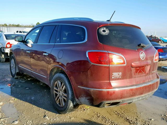 5GAKRAKD1FJ187709 - 2015 BUICK ENCLAVE MAROON photo 3