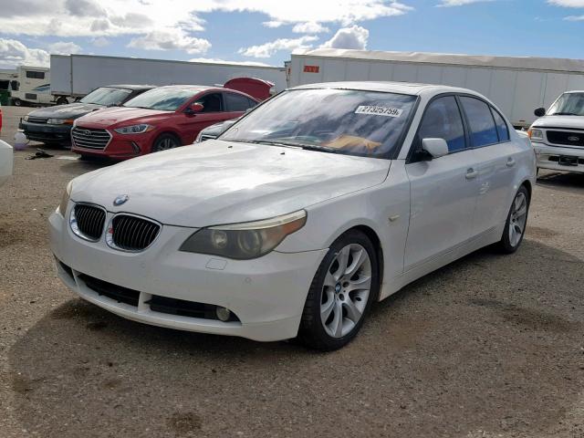 WBANB535X6CN93102 - 2006 BMW 550 I WHITE photo 2