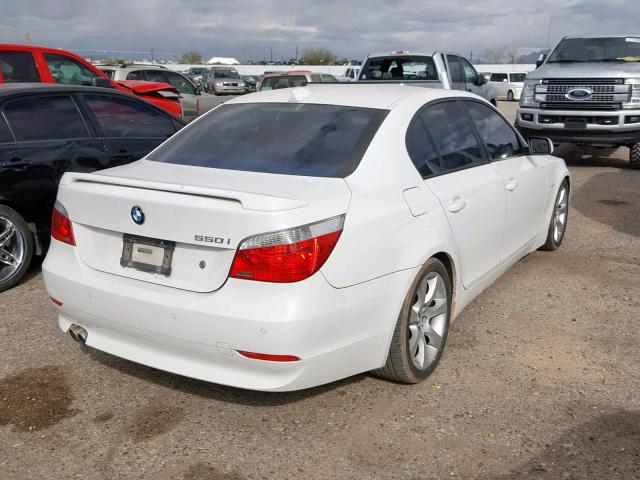 WBANB535X6CN93102 - 2006 BMW 550 I WHITE photo 4