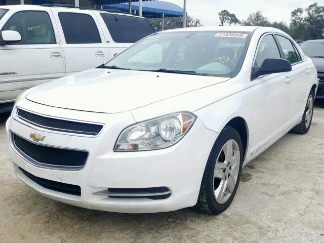 1G1ZG57B89F250984 - 2009 CHEVROLET MALIBU LS WHITE photo 2