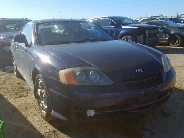 KMHHM65D23U068900 - 2003 HYUNDAI TIBURON BLUE photo 1