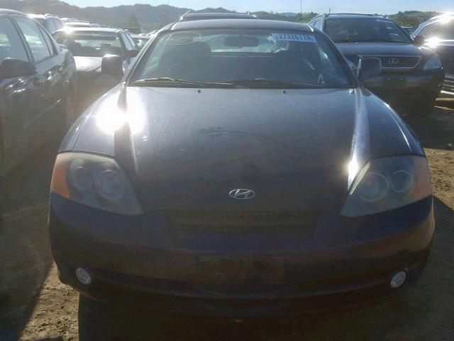 KMHHM65D23U068900 - 2003 HYUNDAI TIBURON BLUE photo 9