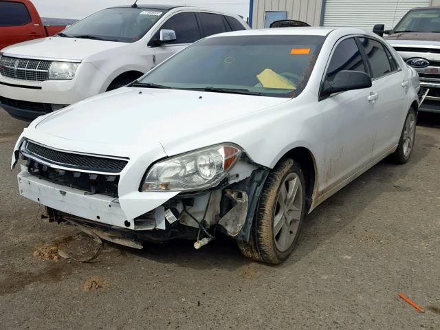 1G1ZG57B394204037 - 2009 CHEVROLET MALIBU LS WHITE photo 2