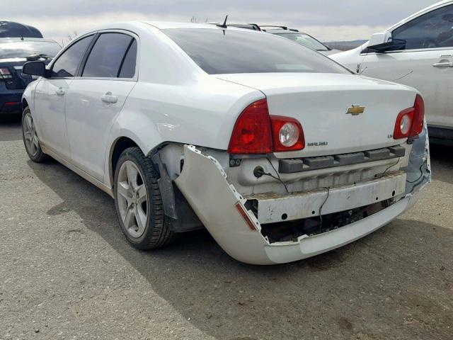 1G1ZG57B394204037 - 2009 CHEVROLET MALIBU LS WHITE photo 3