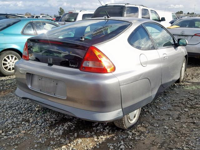 JHMZE14722T000961 - 2002 HONDA INSIGHT SILVER photo 4