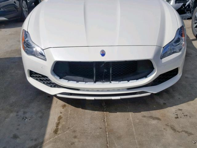 ZAM56RPL1H1199165 - 2017 MASERATI QUATTROPOR WHITE photo 9