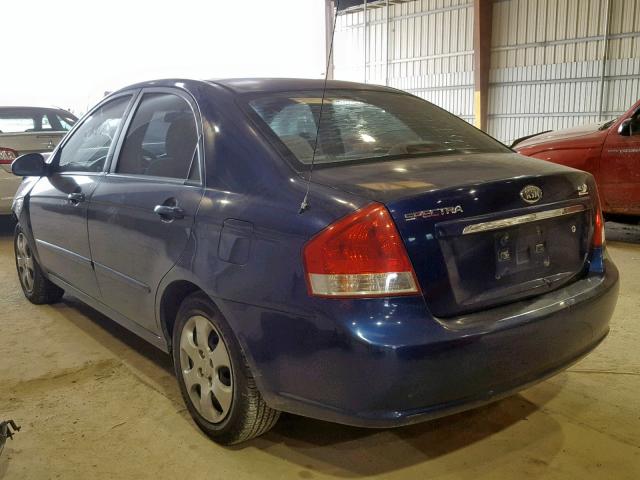 KNAFE121675462676 - 2007 KIA SPECTRA EX BLUE photo 3