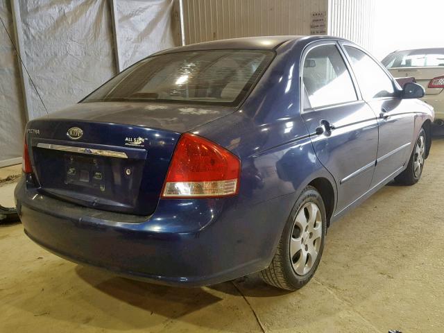 KNAFE121675462676 - 2007 KIA SPECTRA EX BLUE photo 4