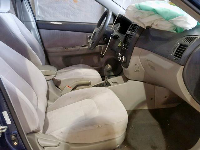 KNAFE121675462676 - 2007 KIA SPECTRA EX BLUE photo 5