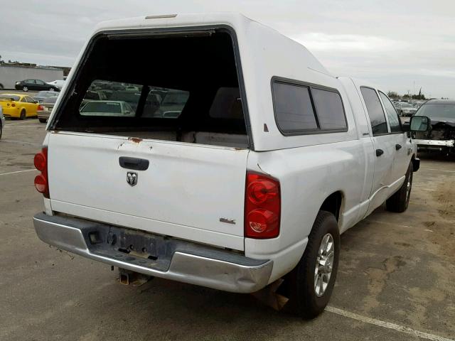 3D7KR29A47G770848 - 2007 DODGE RAM 2500 WHITE photo 4