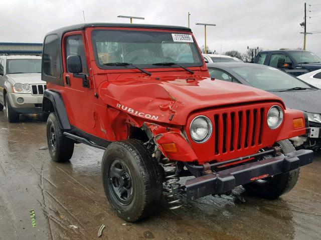 1J4FA69S55P307574 - 2005 JEEP WRANGLER / RED photo 1