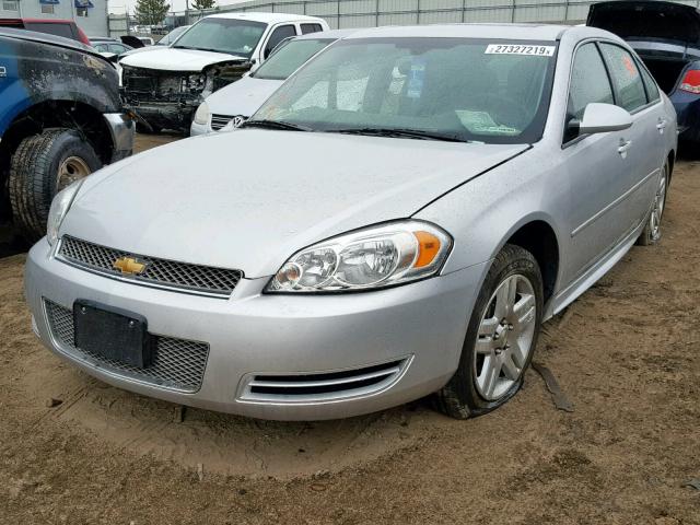 2G1WB5E37E1164970 - 2014 CHEVROLET IMPALA LIM SILVER photo 2