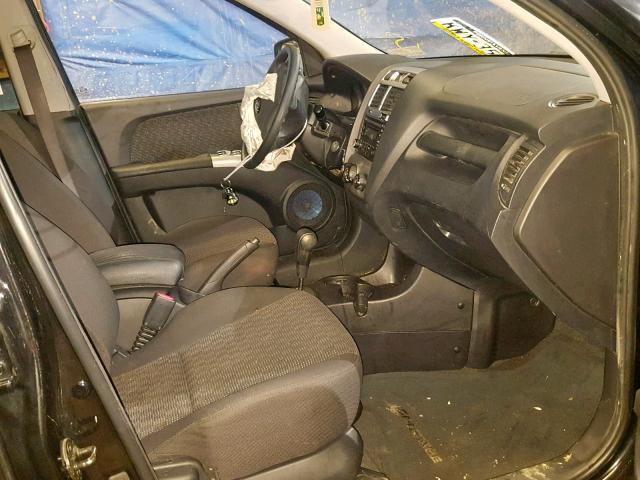 KNDJF723577321083 - 2007 KIA SPORTAGE E BLACK photo 5