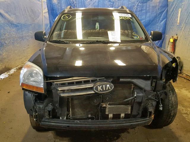 KNDJF723577321083 - 2007 KIA SPORTAGE E BLACK photo 9