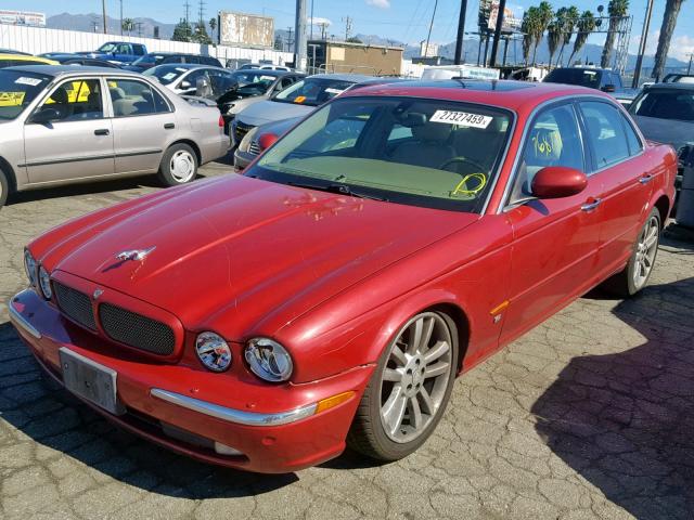 SAJWA73B34TG23943 - 2004 JAGUAR XJR S RED photo 2