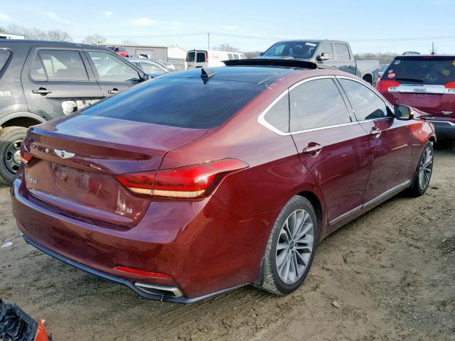 KMHGN4JE4FU068073 - 2015 HYUNDAI GENESIS 3. RED photo 4