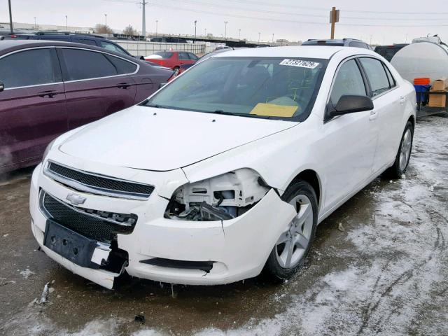 1G1ZA5EB0AF179918 - 2010 CHEVROLET MALIBU LS WHITE photo 2