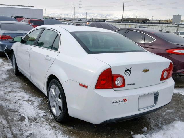 1G1ZA5EB0AF179918 - 2010 CHEVROLET MALIBU LS WHITE photo 3