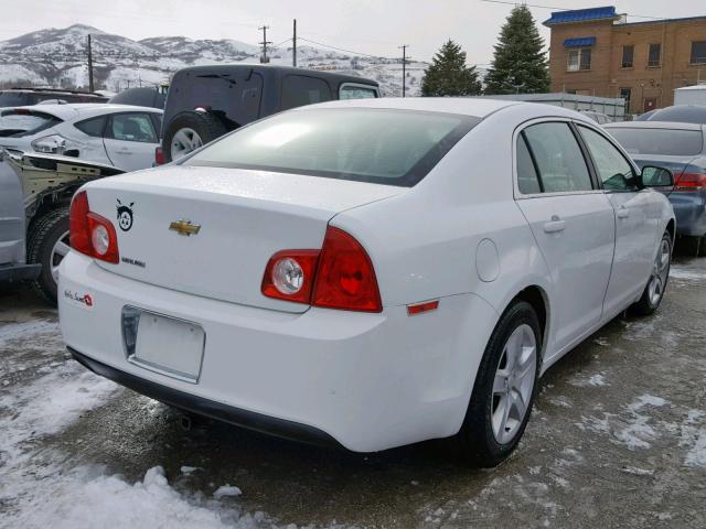 1G1ZA5EB0AF179918 - 2010 CHEVROLET MALIBU LS WHITE photo 4