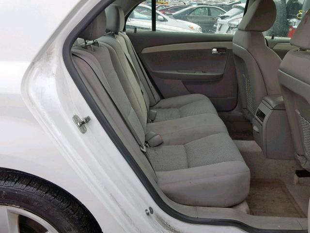 1G1ZA5EB0AF179918 - 2010 CHEVROLET MALIBU LS WHITE photo 6