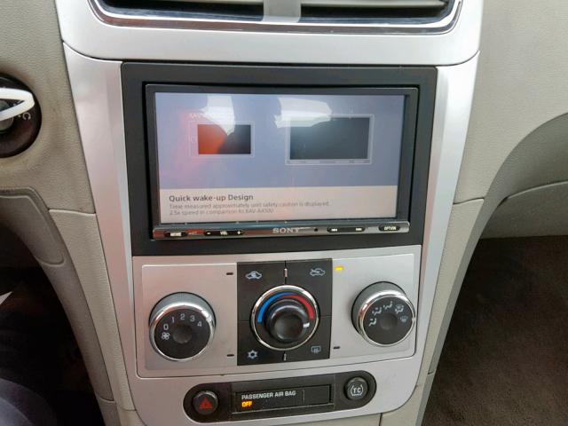 1G1ZA5EB0AF179918 - 2010 CHEVROLET MALIBU LS WHITE photo 9