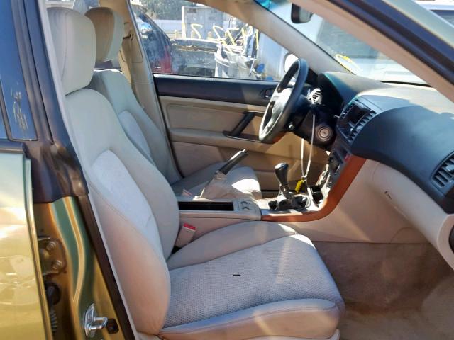 4S4BP6LC766325830 - 2006 SUBARU LEGACY OUT GREEN photo 5