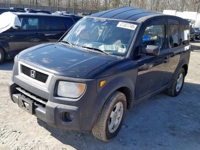 5J6YH28643L039459 - 2003 HONDA ELEMENT EX BLACK photo 2