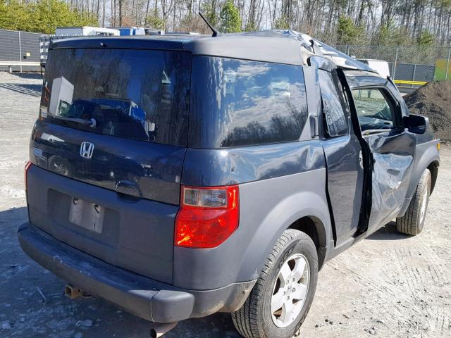 5J6YH28643L039459 - 2003 HONDA ELEMENT EX BLACK photo 4