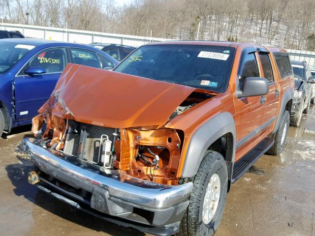 1GCDT13E178223570 - 2007 CHEVROLET COLORADO ORANGE photo 2