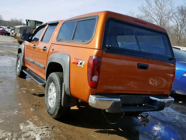 1GCDT13E178223570 - 2007 CHEVROLET COLORADO ORANGE photo 3