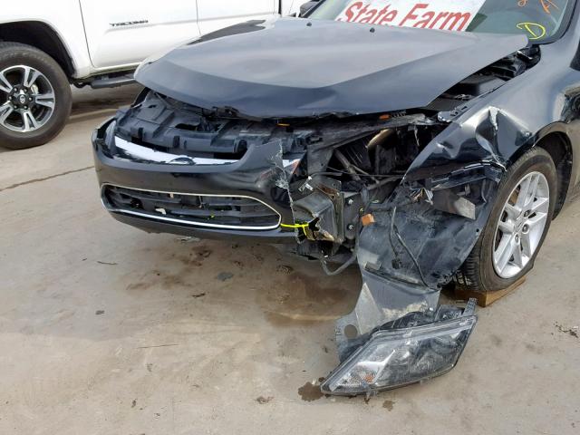 3FAHP0GA1CR414413 - 2012 FORD FUSION S BLACK photo 9