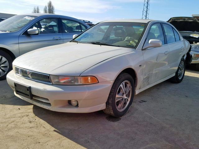 4A3AA56L8YE177889 - 2000 MITSUBISHI GALANT LS WHITE photo 2