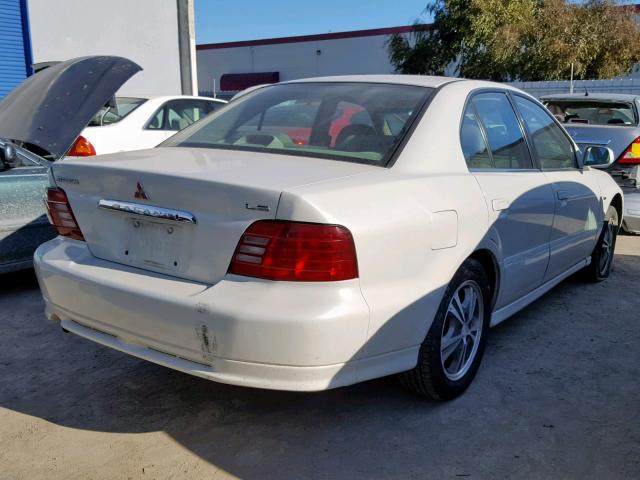 4A3AA56L8YE177889 - 2000 MITSUBISHI GALANT LS WHITE photo 4