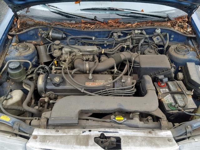 JT2EL44A6M0014183 - 1991 TOYOTA TERCEL LE BLUE photo 7