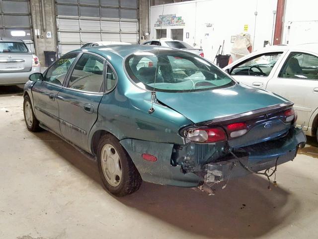 1FALP52U8VA309583 - 1997 FORD TAURUS GL GREEN photo 3