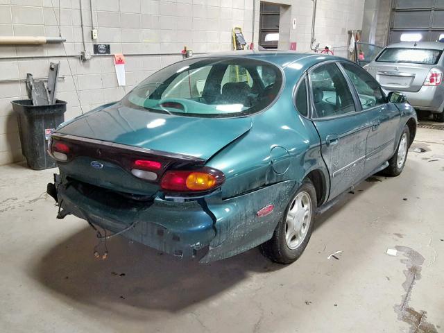 1FALP52U8VA309583 - 1997 FORD TAURUS GL GREEN photo 4