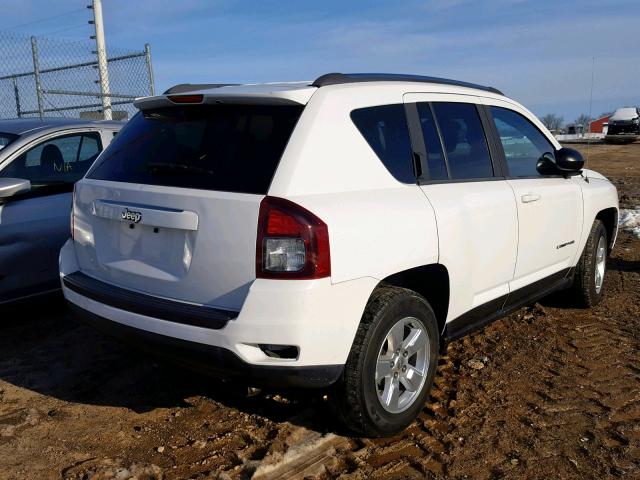 1C4NJCBAXED772435 - 2014 JEEP COMPASS SP WHITE photo 4