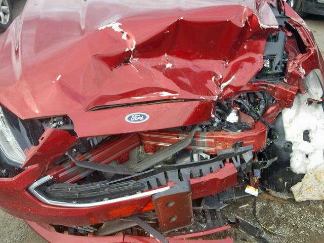 3FA6P0G75JR113653 - 2018 FORD FUSION S RED photo 7