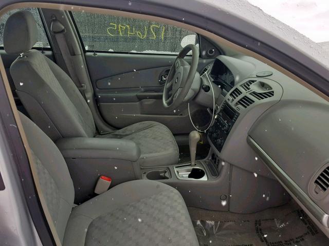 1G1ZT62865F269024 - 2005 CHEVROLET MALIBU MAX SILVER photo 5