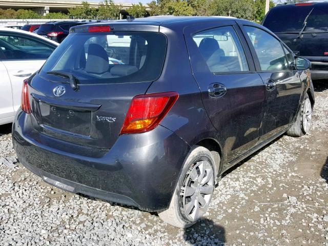 VNKKTUD30GA062246 - 2016 TOYOTA YARIS L GRAY photo 4