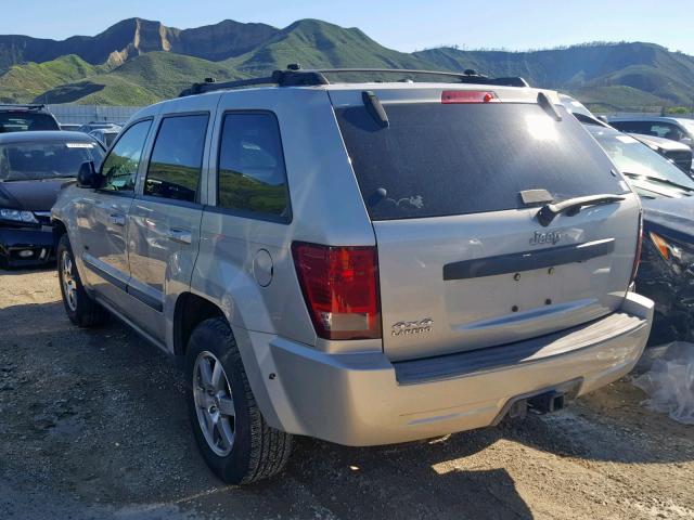 1J8HR48N08C169504 - 2008 JEEP GRAND CHER SILVER photo 3