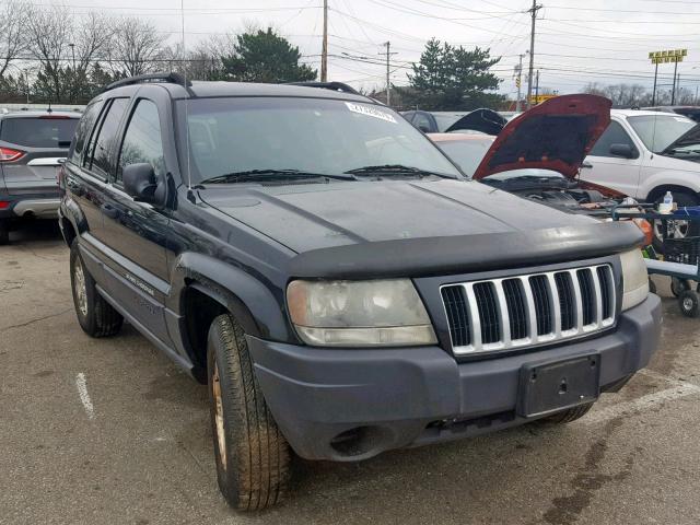 1J4GW48S44C126077 - 2004 JEEP GRAND CHER BLACK photo 1