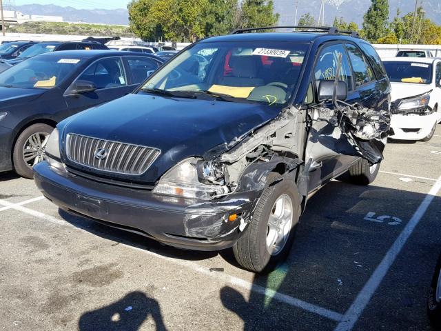 JT6GF10U6Y0047025 - 2000 LEXUS RX 300 BLACK photo 2